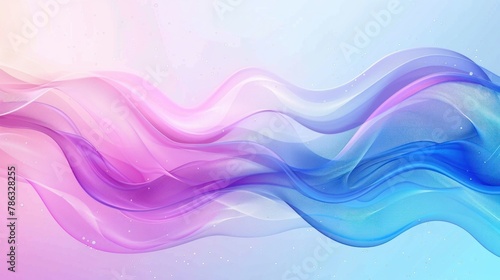 Abstract blue, pink and purple gradient color liquid wavy shapes futuristic banner design background. Fluid wave flowing motion. Vector illustration 