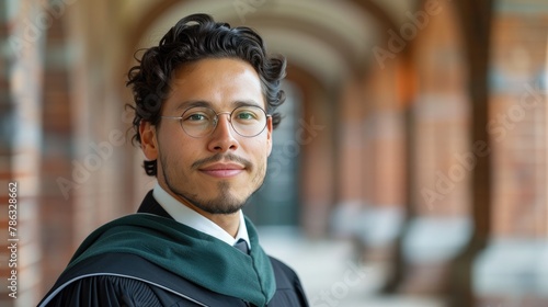 Graduation Day Pride: A Young Man's Academic Achievement 