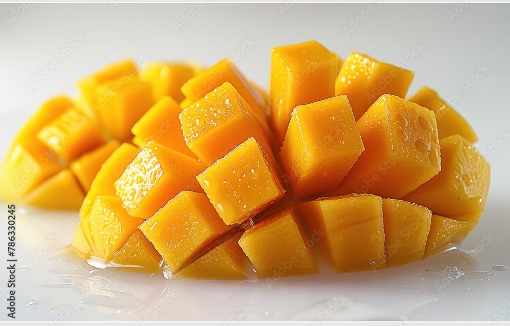 mango on dish mango on dish