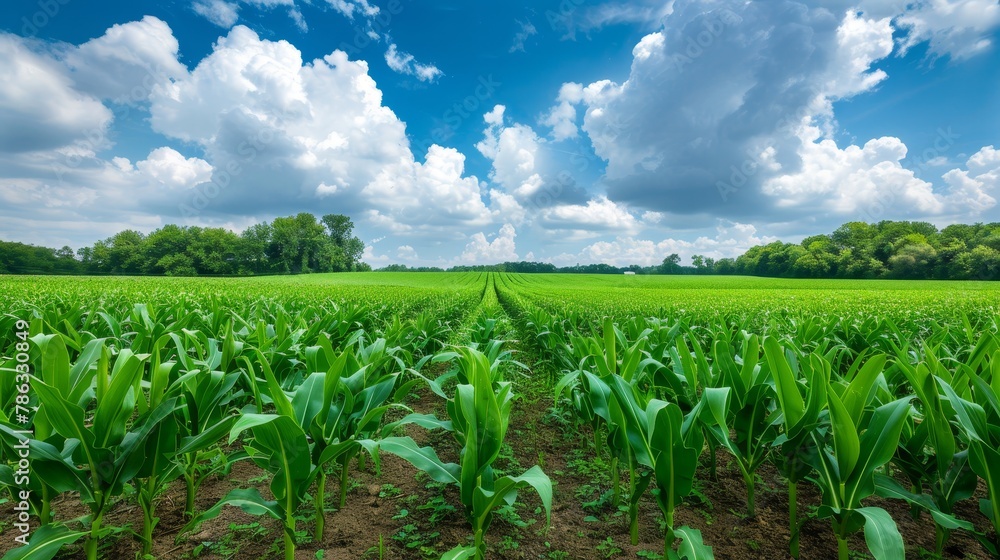Expansive meadow beneath a clear sky serene nature background for scenic views Expansive meadow beneath a clear sky serene nature background for scenic views