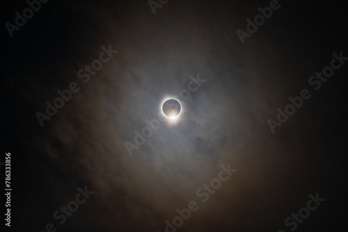 April8, 2024 solar eclipse as seen in Texas