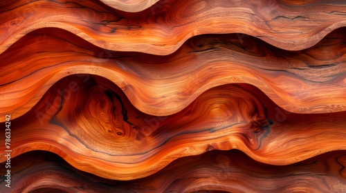 Detailed organic wooden waves wall texture abstract closeup wood art background banner