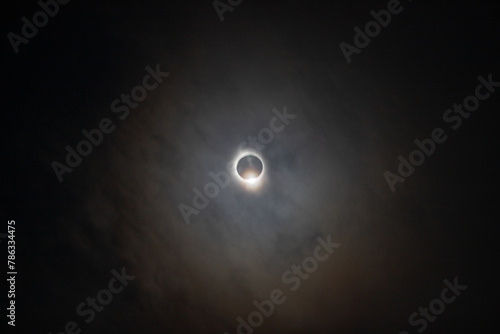 April8, 2024 solar eclipse as seen in Texas photo