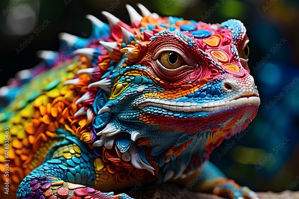 Fototapeta premium chameleon 