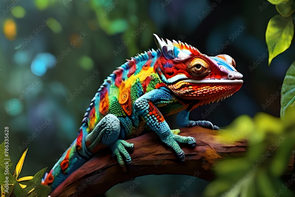 Fototapeta premium chameleon 
