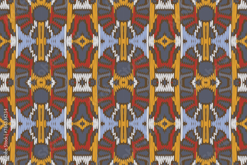 Motif folklore pattern Seamless Native American, Motif embroidery, Ikat embroidery vector Design for Print Texture fabric saree sari carpet. kurta vector patola saree
