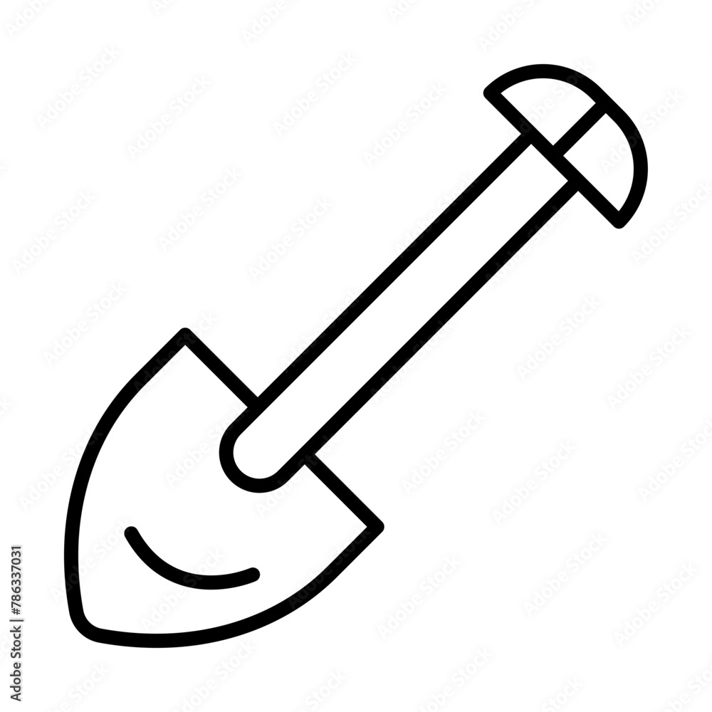 Shovel line icon Shovel line icon