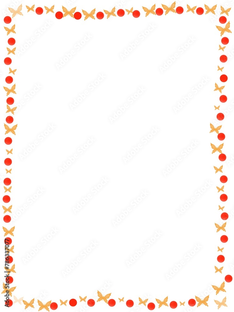 Obraz premium Worksheet decorative frame