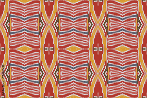 Motif folklore pattern Seamless Native American, Motif embroidery, Ikat embroidery vector Design for Print Texture fabric saree sari carpet. kurta vector patola saree