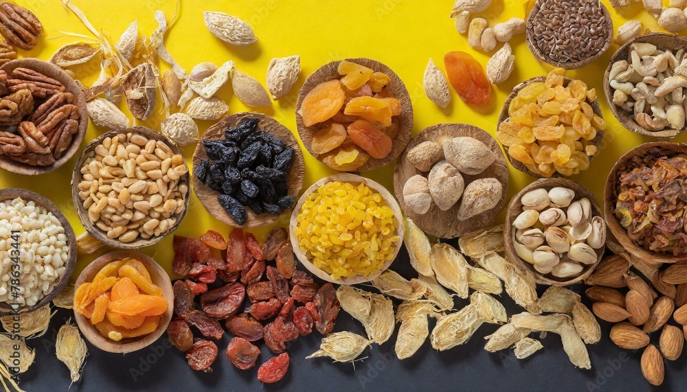 nuts and dried fruit,white, snack, fruit, ingredient, dried, walnuts, dry, organic, closeup, mixed, raisin, almond, raw, 