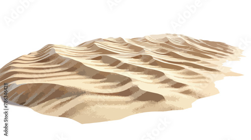 Retreating tide creating sand ripples resembling desert 