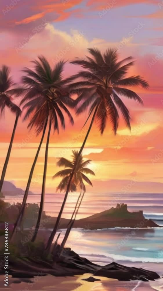 tropical sunset on the beach tropical sunset on the beach