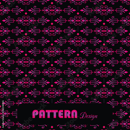Unique stylish pattern design with cool color