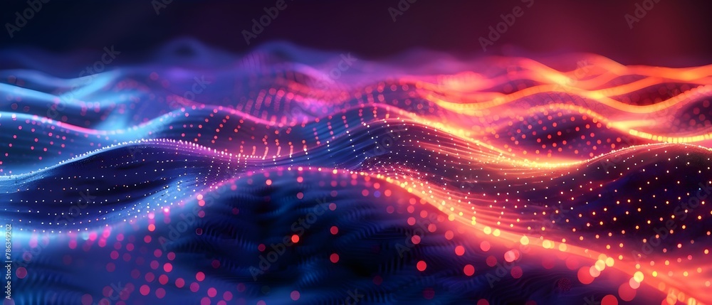 Endless Neon Waves in Hypnotic Flow. Concept Neon Lights, Abstract Art, Vibrant Colors, Dynamic Patterns, Surreal Landscapes Endless Neon Waves in Hypnotic Flow. Concept Neon Lights, Abstract Art, Vibrant Colors, Dynamic Patterns, Surreal Landscapes