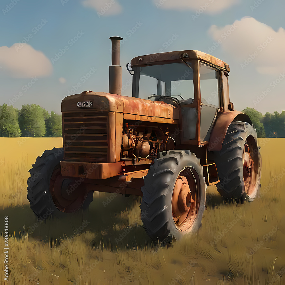 Fototapeta premium Tractor