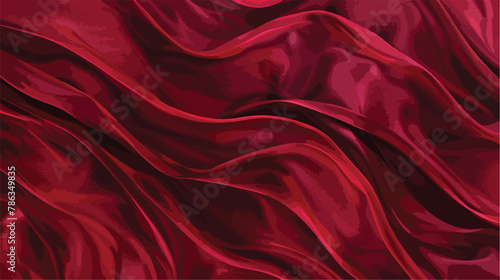 Ruby Red Background. Abstract Wave Carpet. Garnet Wine