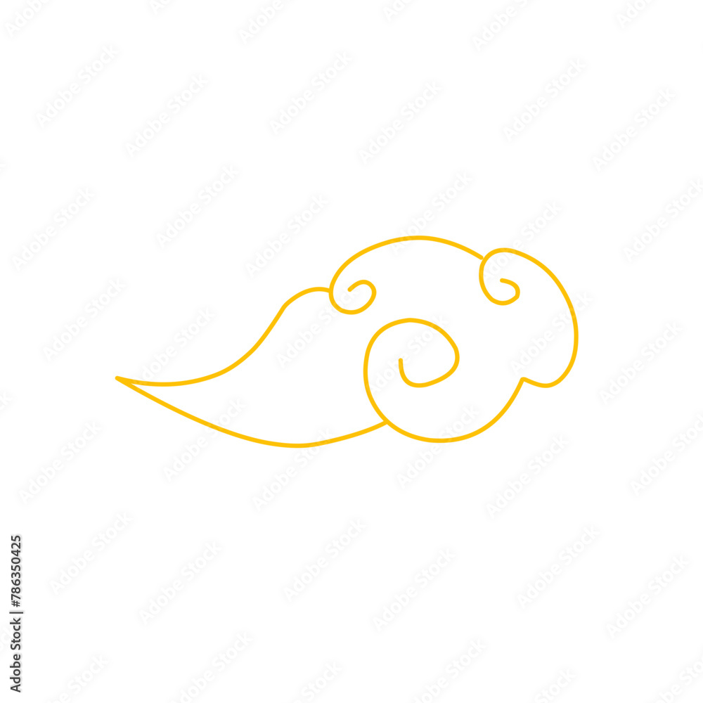 chinese cloud thin line icon chinese cloud thin line icon