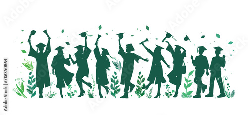 a group of people in graduation caps and gowns