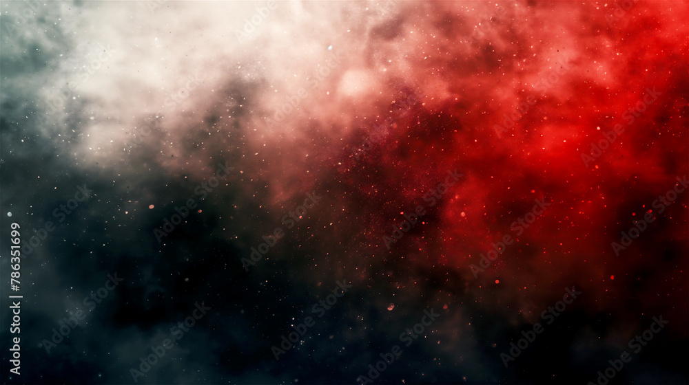 Obraz premium Red, black and white clouds abstract grunge background banner