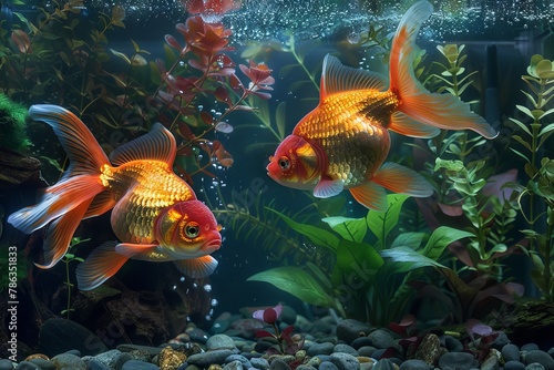 Goldfish in Aquarium