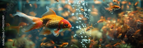 Goldfish in Aquarium © Syahrul