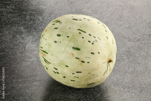 Ripe sweet juicy Dalmatin melon photo