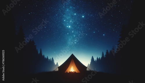 Starry Night Camping
