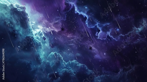 rain in nebula 