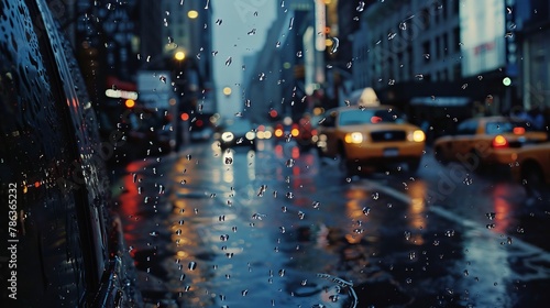 rain in NY  © Vuqar