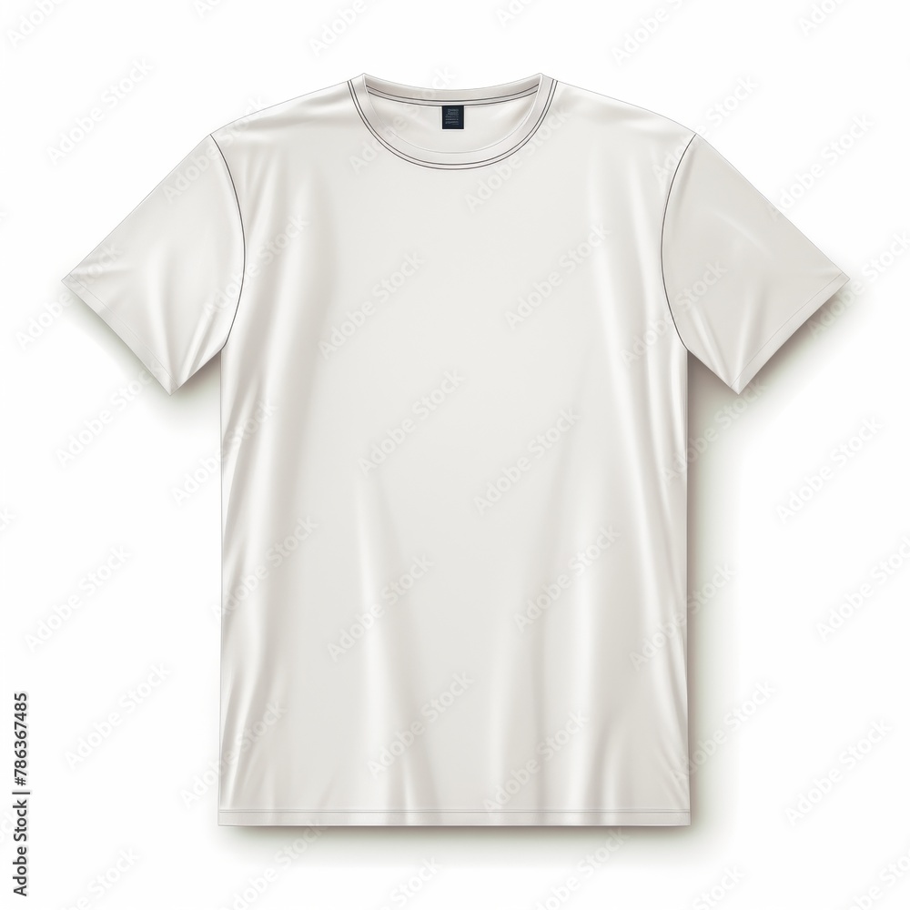 White t-shirt isolated on a white background White t-shirt isolated on a white background