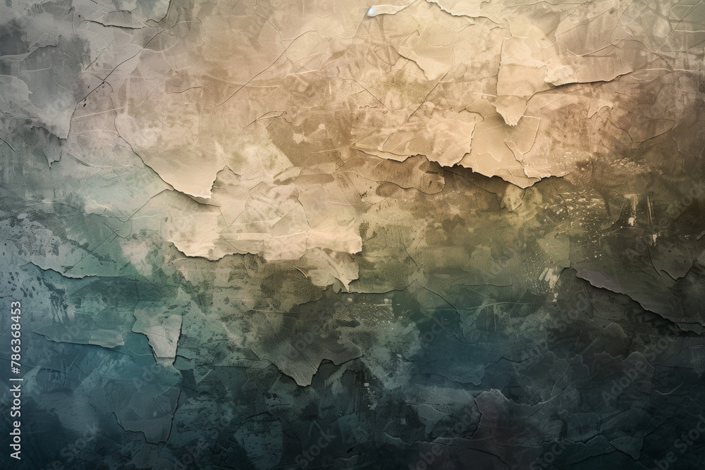 Crumpled paper layers merge with a grunge aesthetic, providing a compelling textured background for edgy design work.


