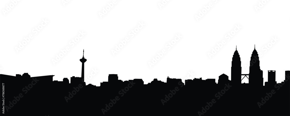 landscape silhouette vector illustration