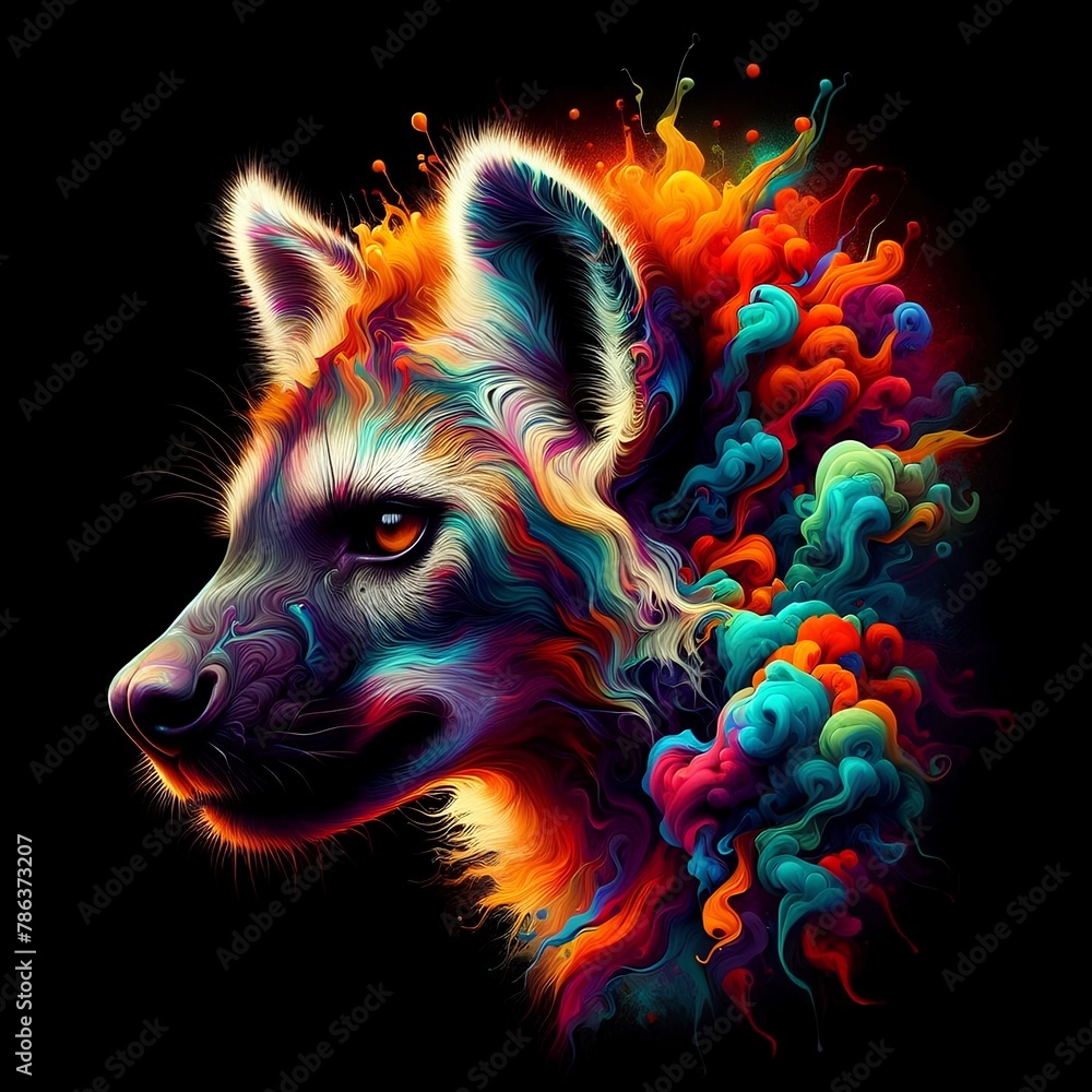 colorful hyena with abstract features 3
colorful hyena with abstract features 3