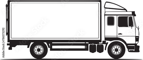 shipping delivery truck flat vector 