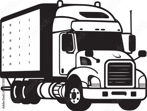 shipping delivery truck flat vector 
