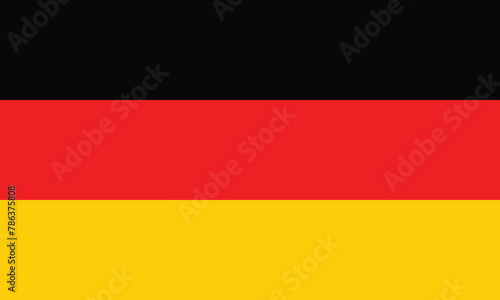 National flag of Germany original size and colors vector illustration  Flagge Deutschlands with national colours of Germany  German Confederation and Weimar Republic  Federal Republic of Germany flag