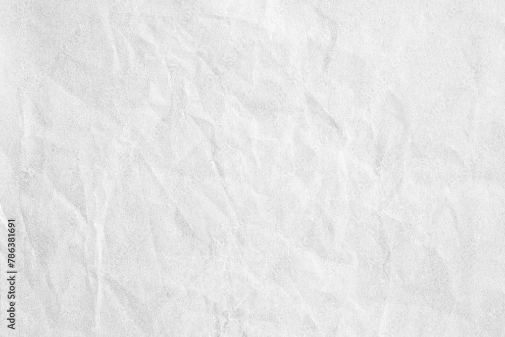 White macro crumpled paper texture