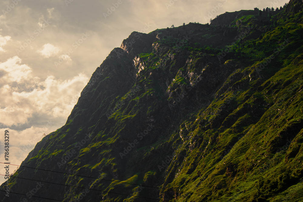 Naklejka premium landscape with clouds
