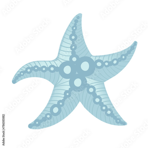 Blue and white Icicles spiked sharp ice vector illustration isolated on white background