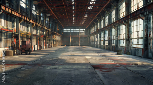 Interior of a warehouse photo