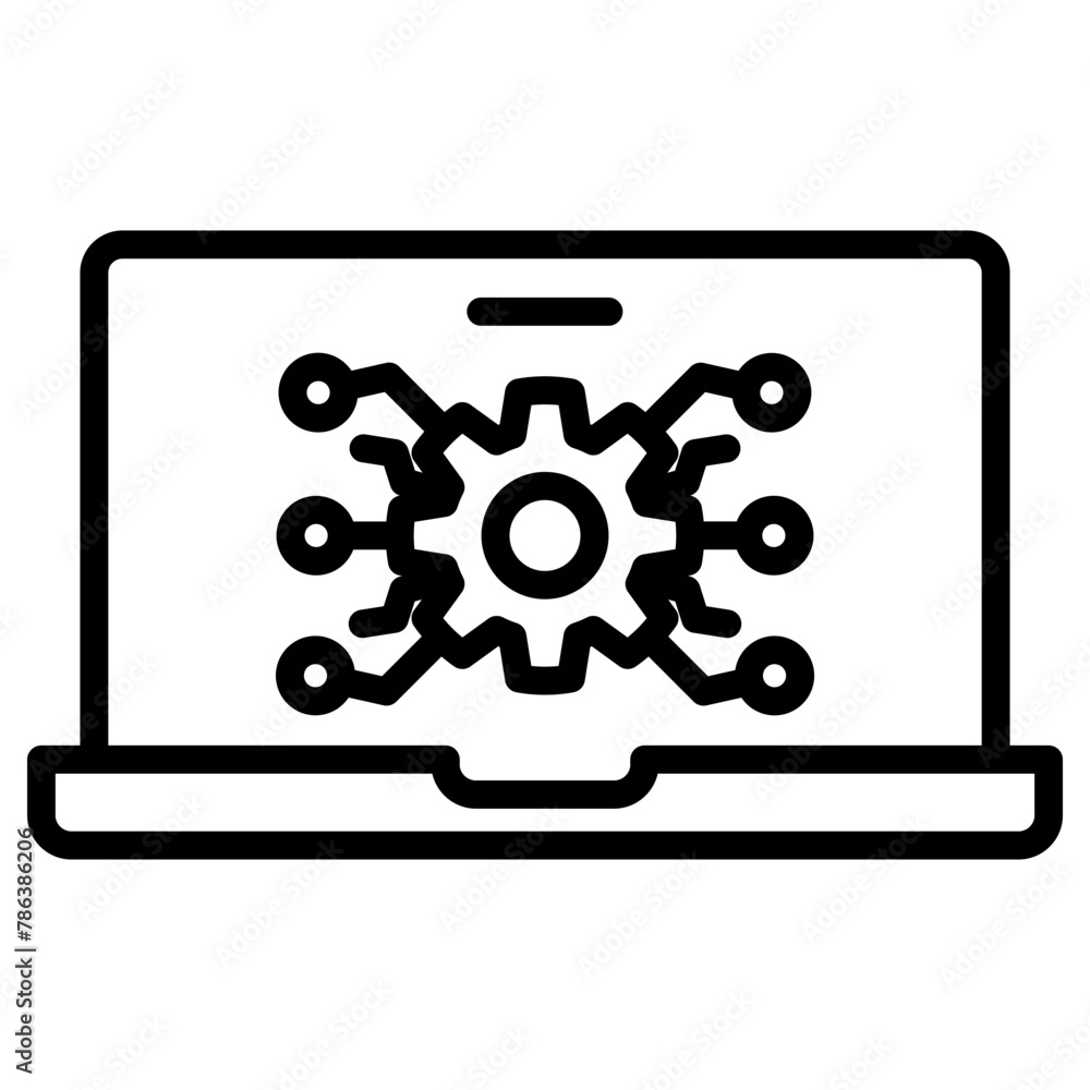 software development icon, simple vector design