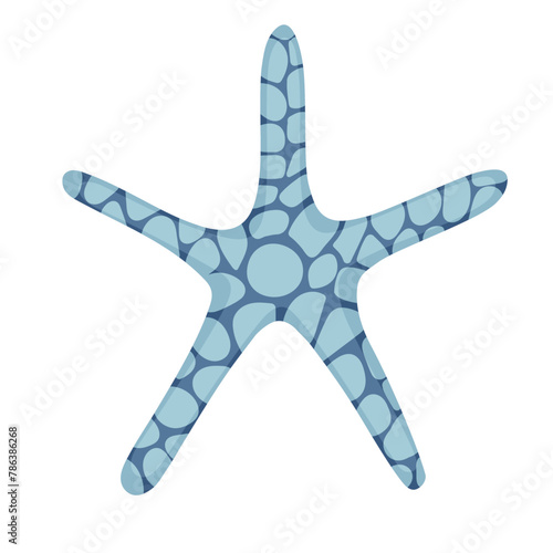 Blue and white Icicles spiked sharp ice vector illustration isolated on white background