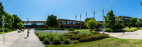 Scenic Landscape of Owens Community College Campus Featuring its Infrastructure and Greenery