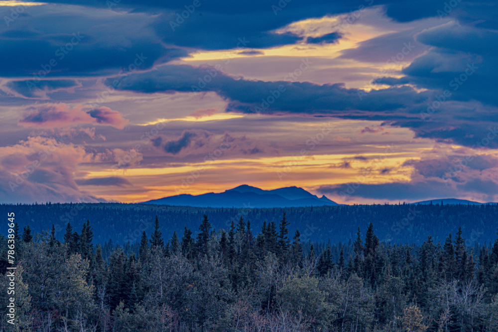 Alaska Range Sunset Alaska Range Sunset
