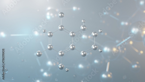 clioquinol molecular structure, 3d model molecule, iodochlorhydroxyquin, structural chemical formula view from a microscope
