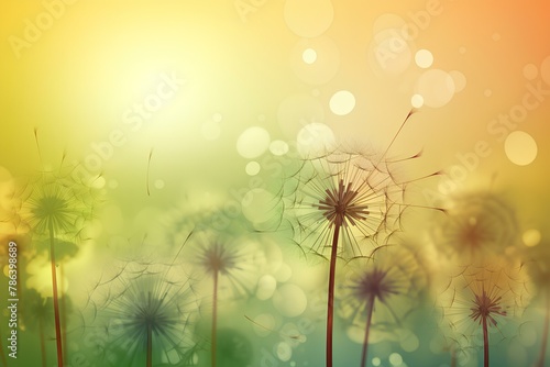 dandelion in the wind made by midjourney