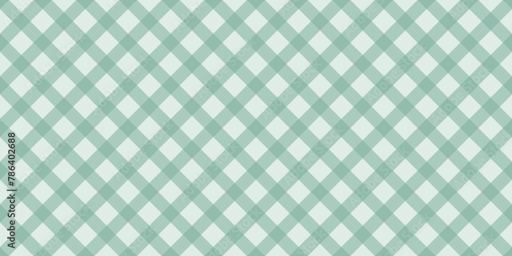 Diagonal green checkered on the white background Diagonal green checkered on the white background