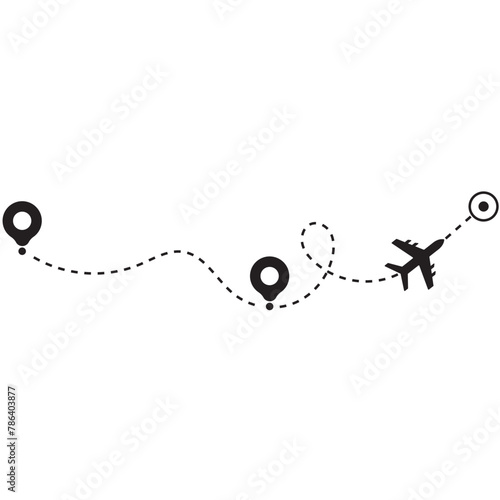 Airplane Travel Route