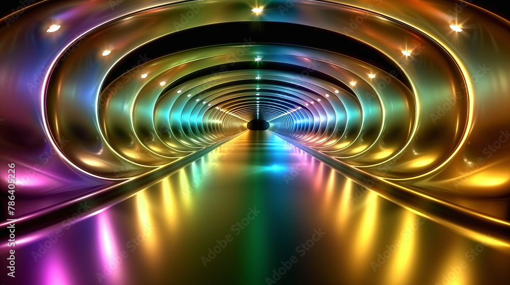 Obraz premium abstract 3d tunnel, art design