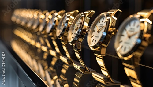 Luxury watch boutique showcasing exquisite timepieces.